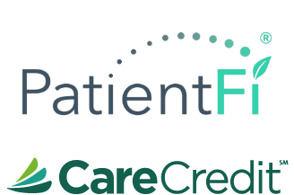 Financing Logos including PatientFi, and CareCredit